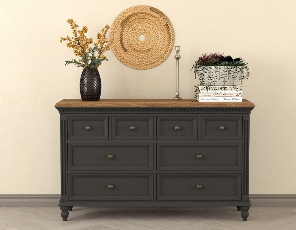 Oak & Aura's Wide Chest Of Drawers