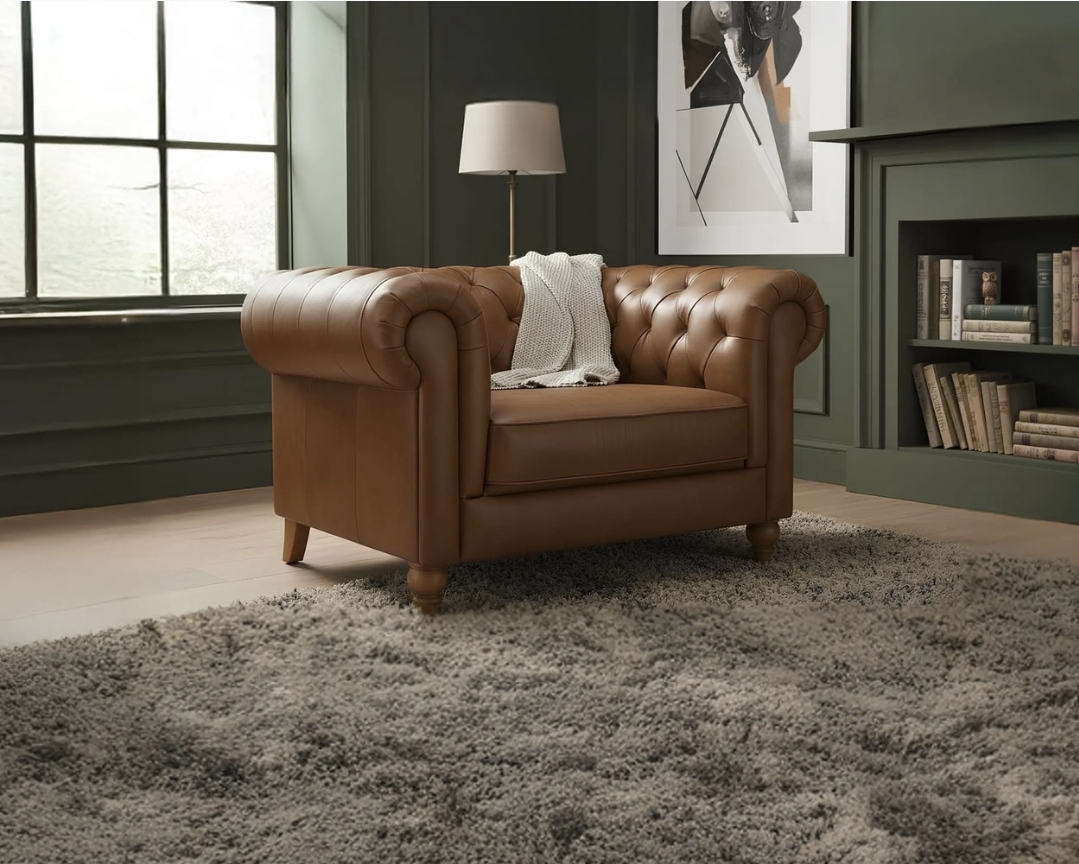 Oak & Aura's Leather Armchair